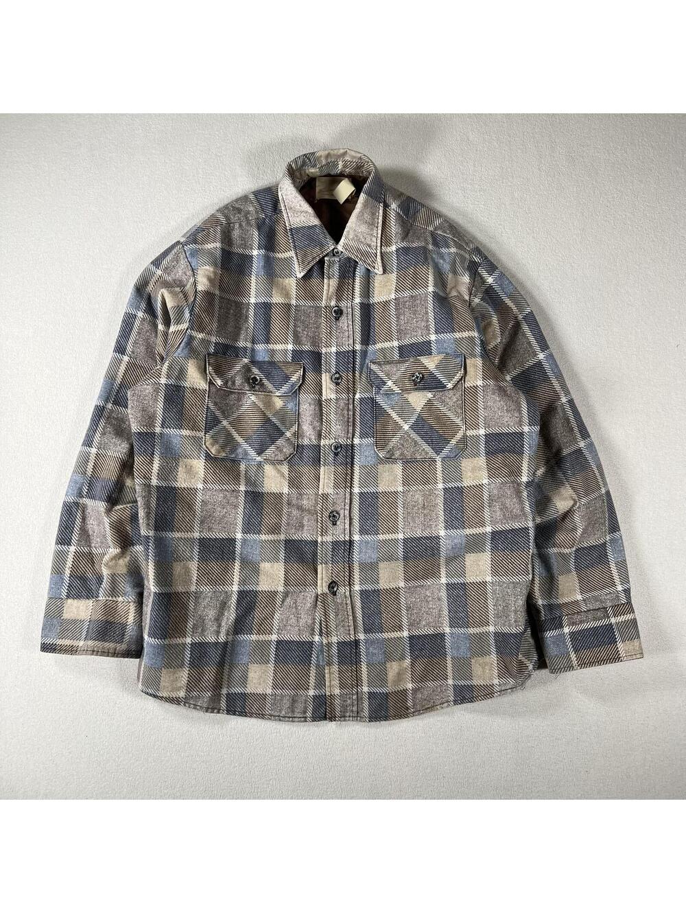 Vintage 70s Sears Fieldmaster lined flannel shirt